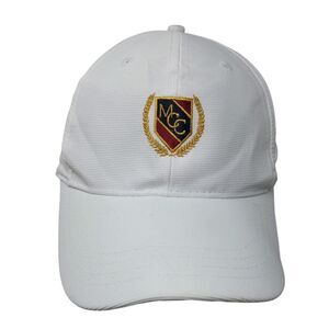 MCC Strapback Hat White OSFA Embroidered Page & Tuttle W/Tags